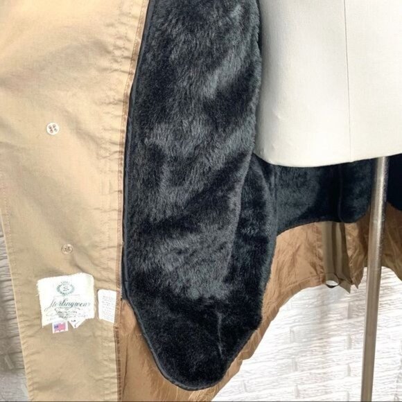 Vintage Mens Sterlingwear of Boston Khaki Overcoat Size 42 - Picture 7 of 7